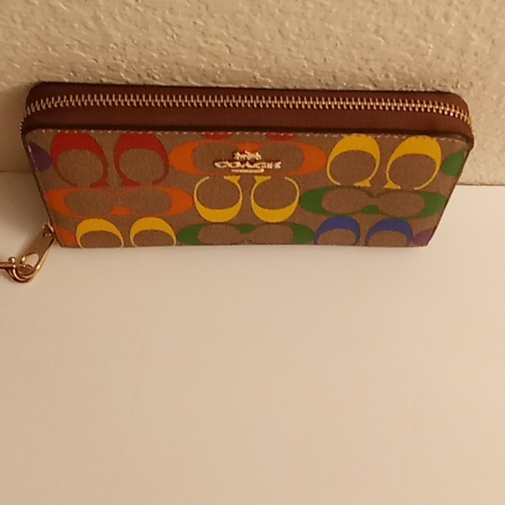 NEW COACH NEW YORK Party Festival Travel One Size Brown-Tan Multi Colors PD P - Picture 4 of 11